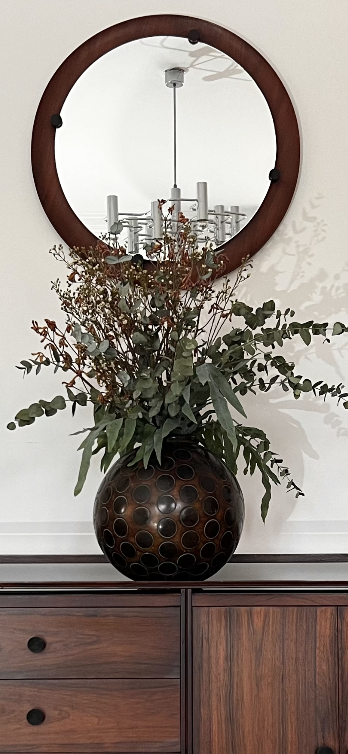 Mid-Century Curved Mirror, Italy, 1960s