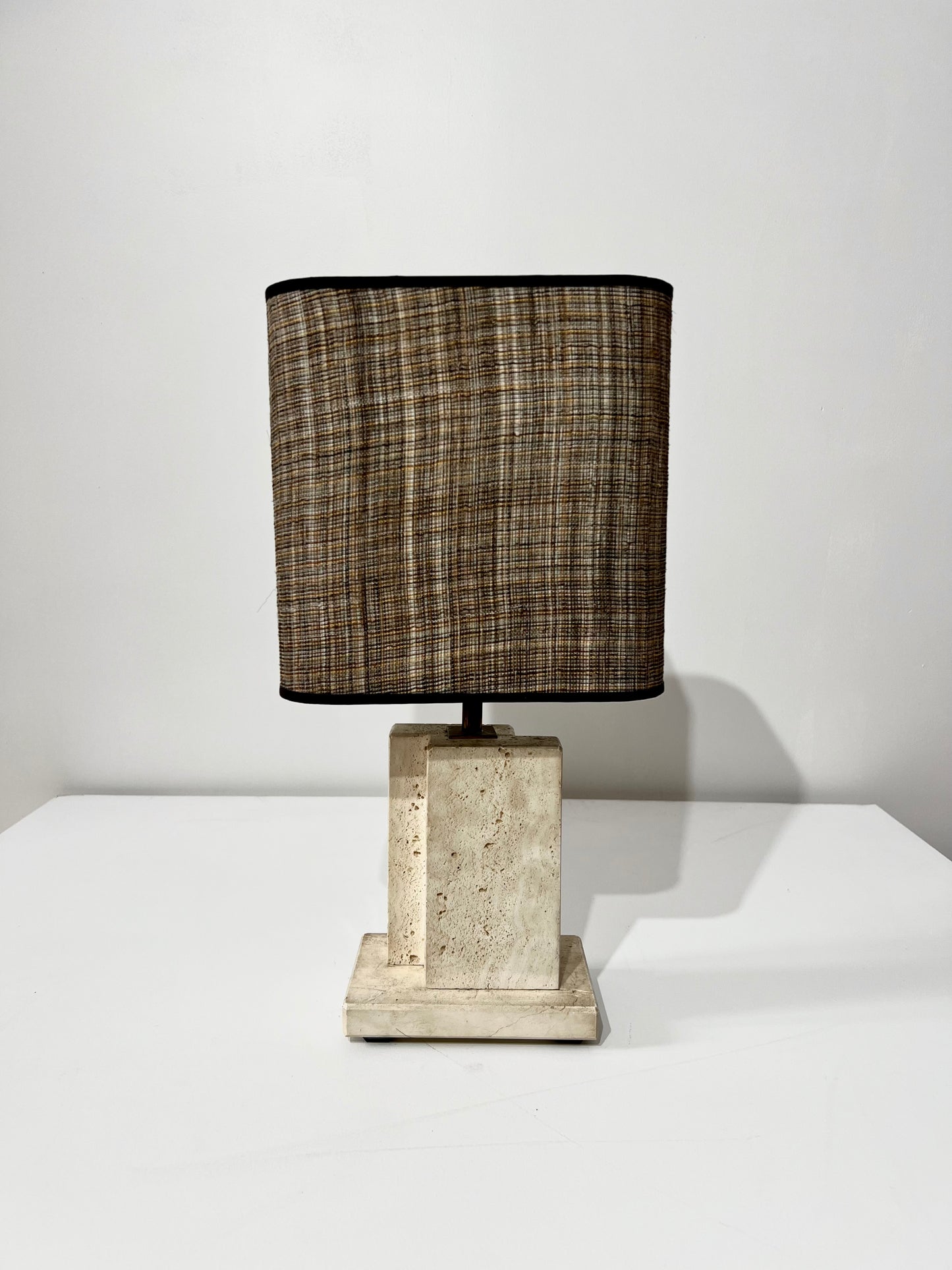Desk Lamp, Travertin, 1970s