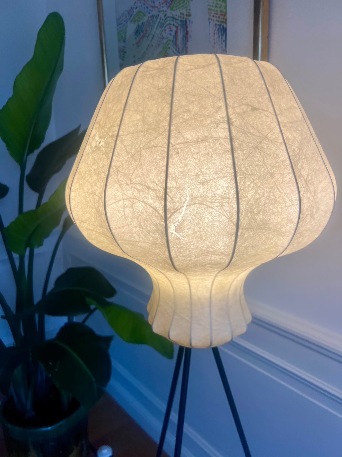 Tripod Floor Lamp, Cocoon Lamp, 1960s