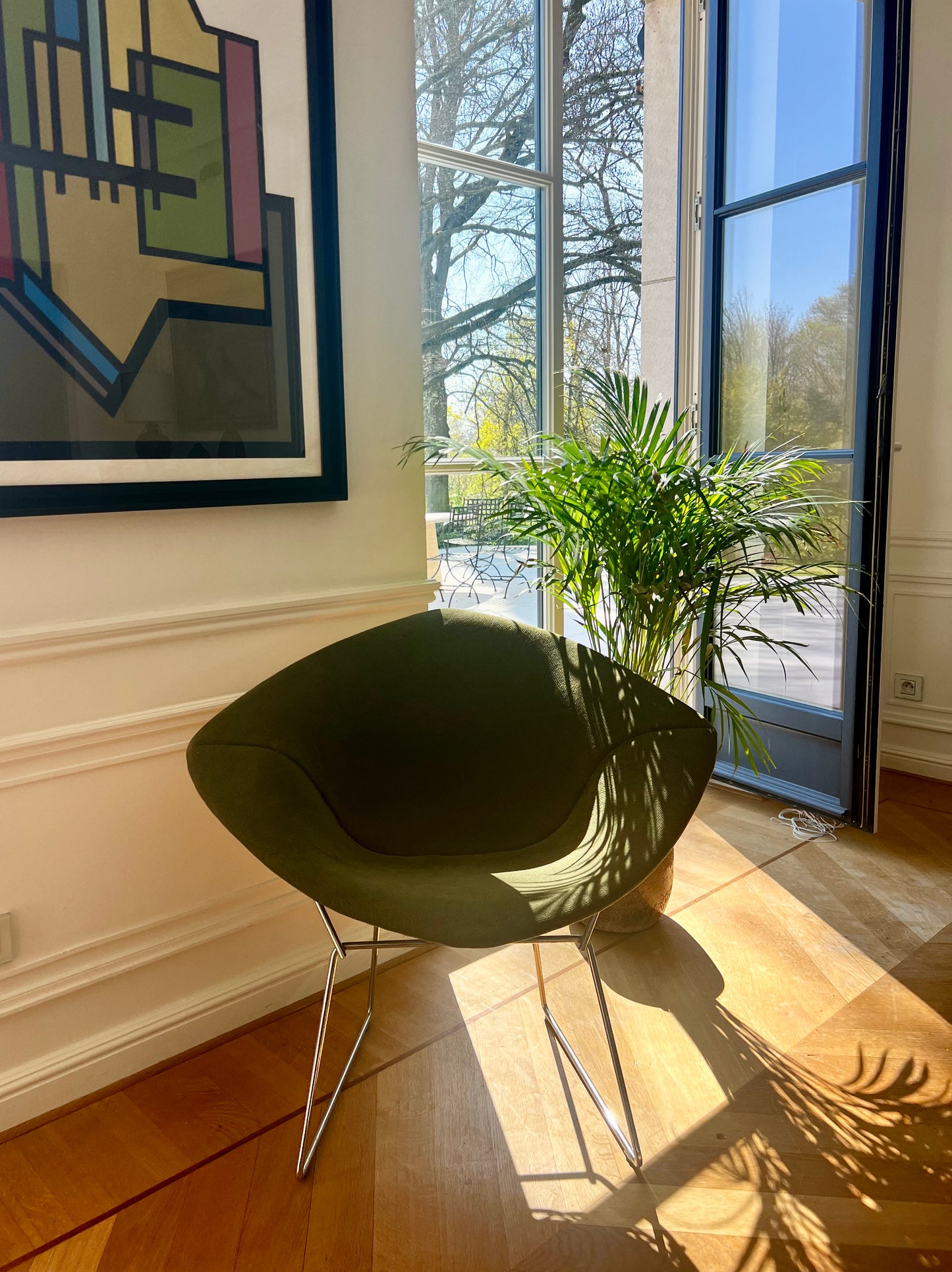 Bertoia Diamond, Knoll, Original Upholstery, 1970s