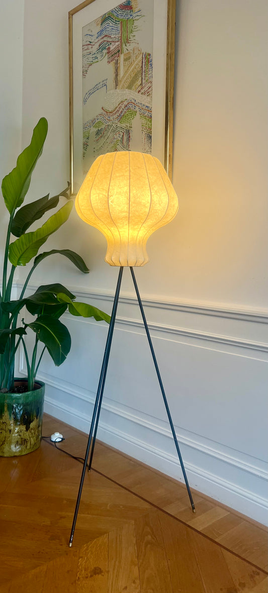 Tripod Floor Lamp, Cocoon Lamp, 1960s